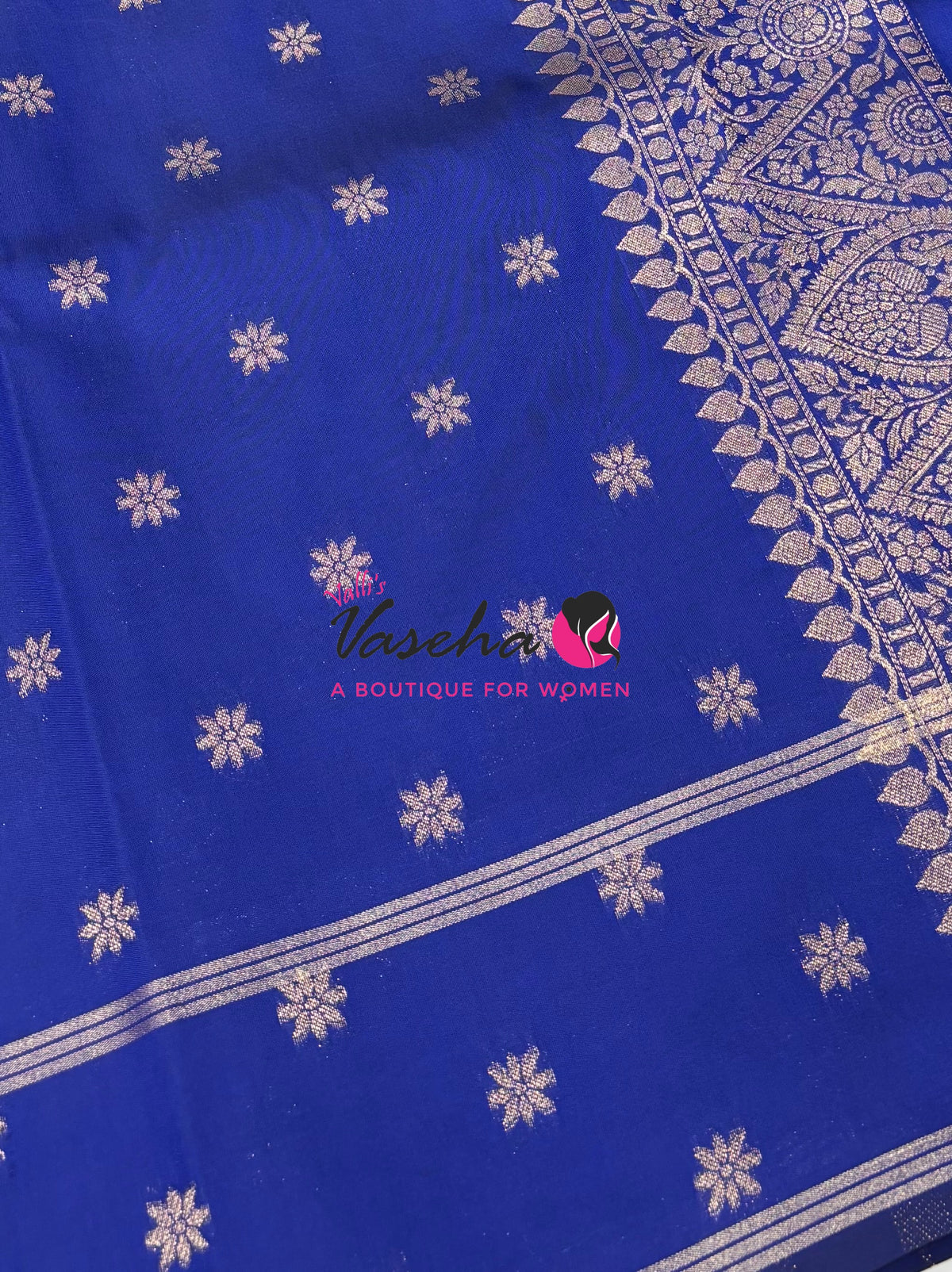 Semi Soft Silk - Blue Shade - VVSSS041