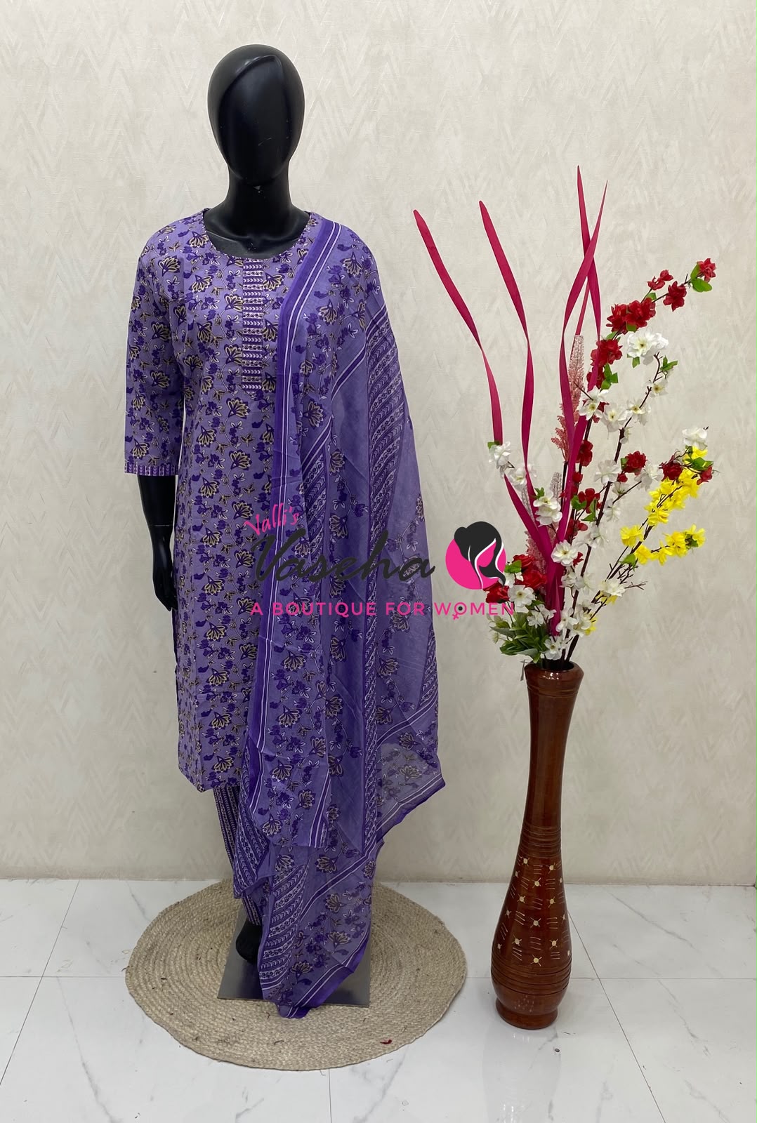 Ready Made - Salwar, Kameez & Duppatta(3pc) - Printed - VVRBS010