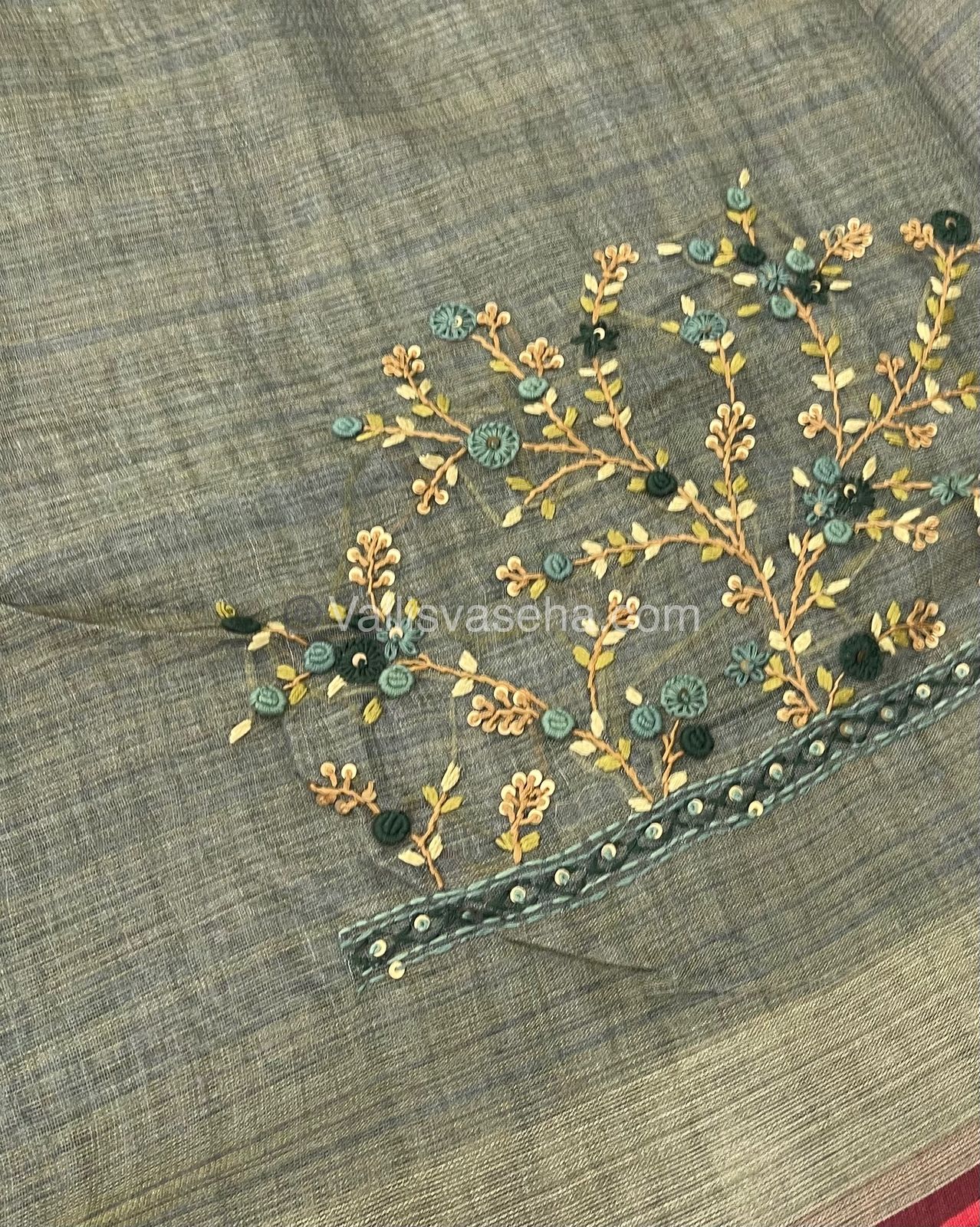 French Knot - Tissue Saree - VVLFN001
