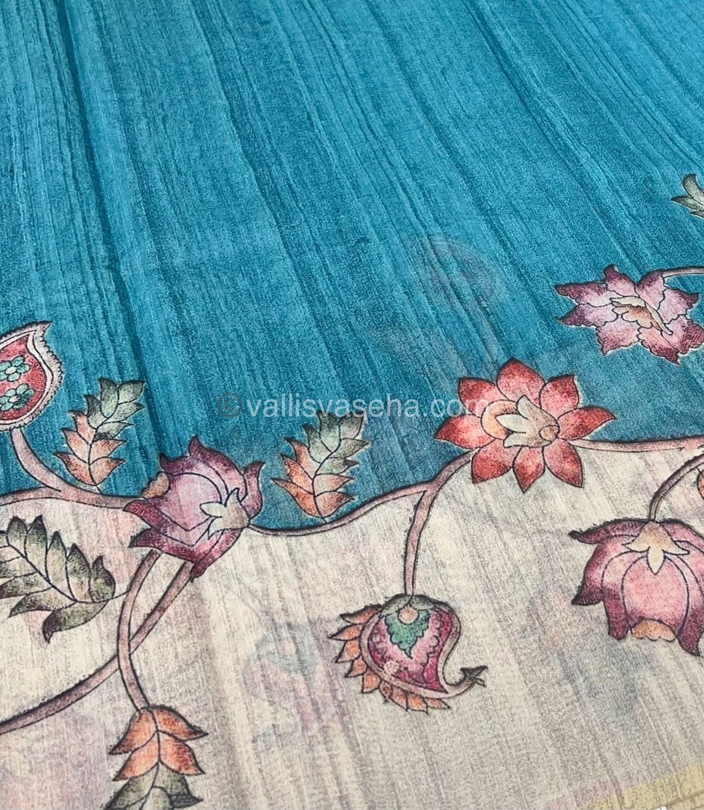 Semi Chanderi Saree - Digital Printed - VVSCD001