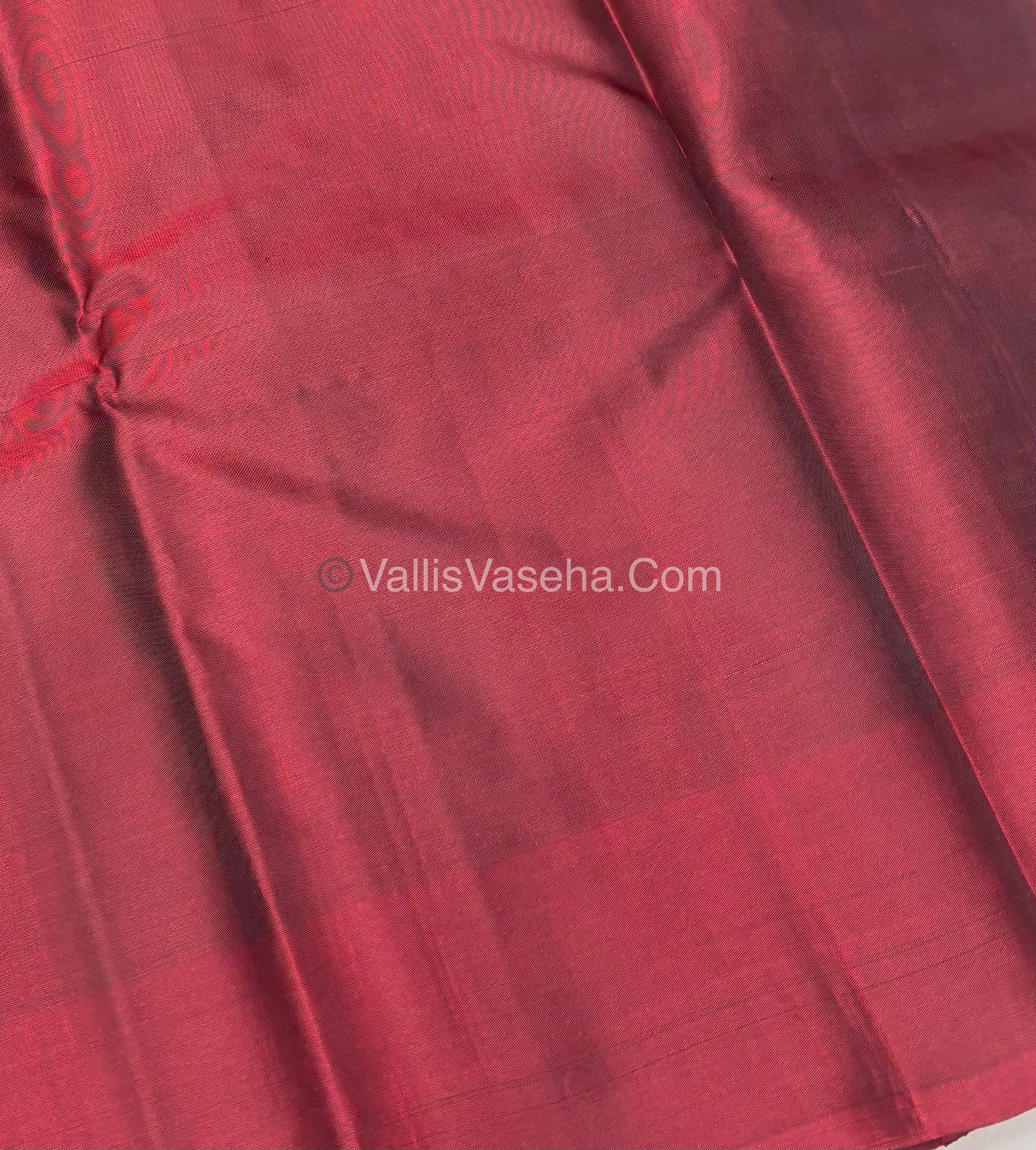 Pure Soft Silk Saree - Black With Maroon - VVPSS073