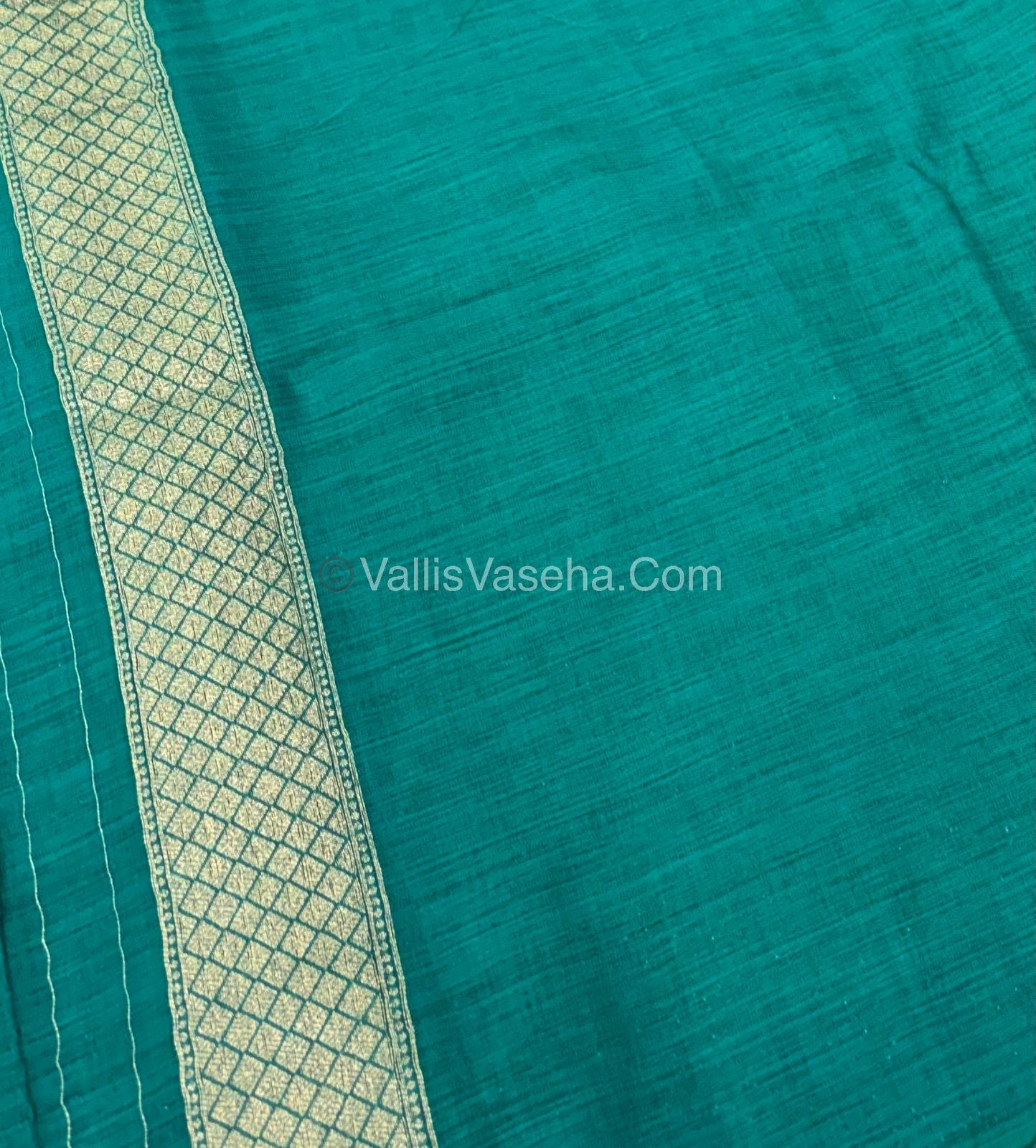 Banarasi - Heritage Silk - Semi Kathan Silk - Ramar Blue Shade - VVBHS007