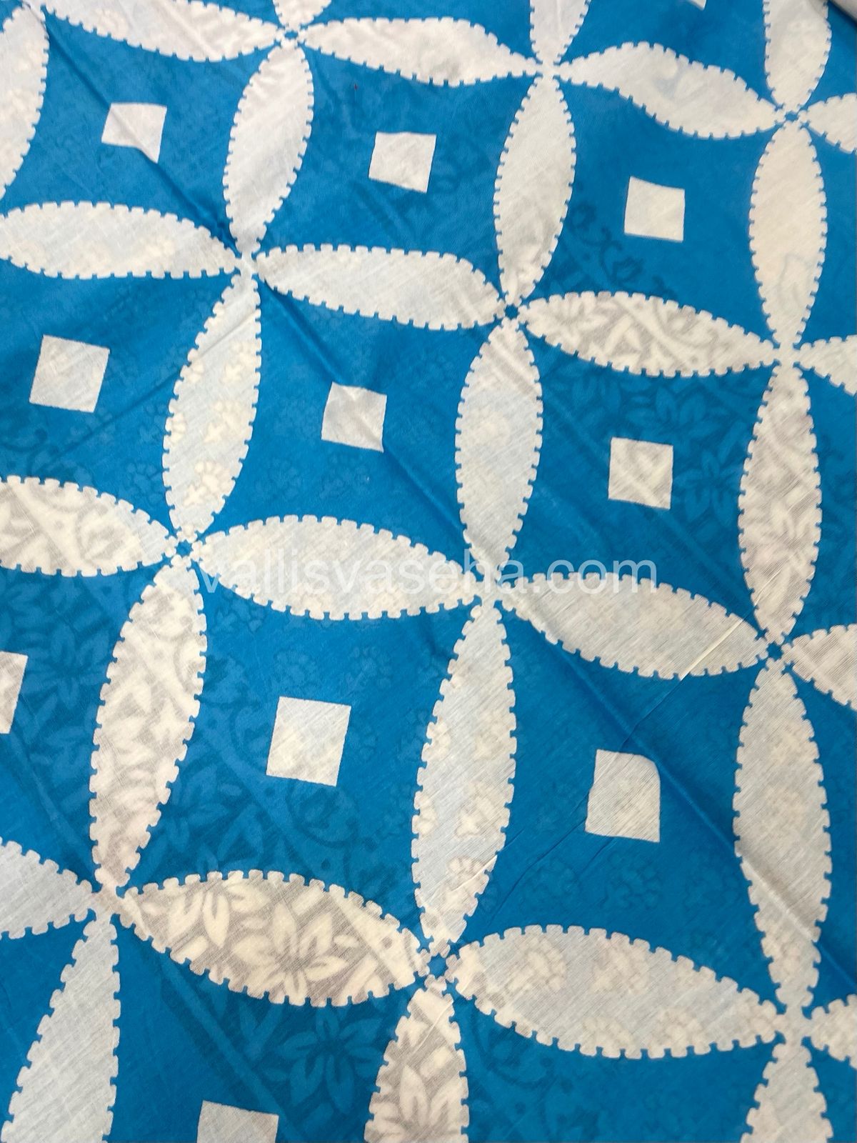 Pure Soft Mul Mul Cotton Sarees - Hand Block Prints - VVMMC008