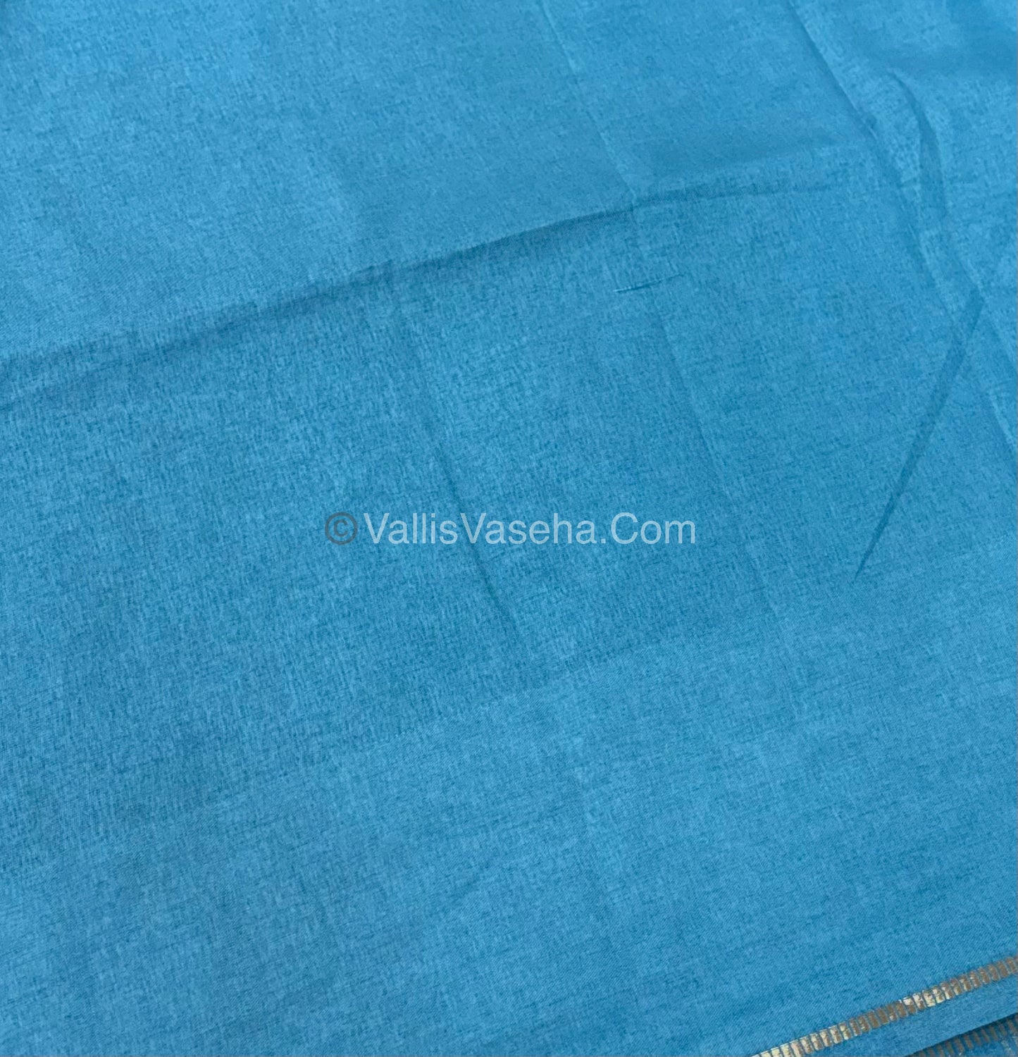 Bhagalpuri Semi Tussar Saree - Blue Shade - VVBTS001