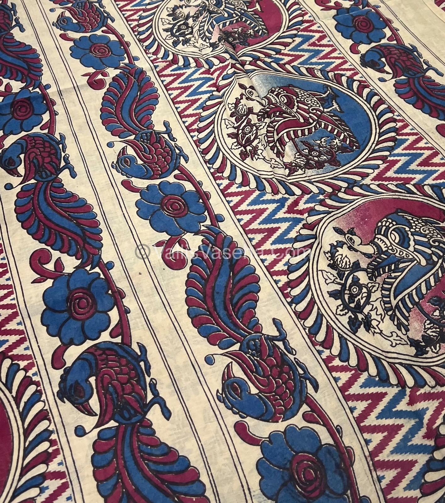 Pure Kalamkari Cotton Saree - VVPKC002