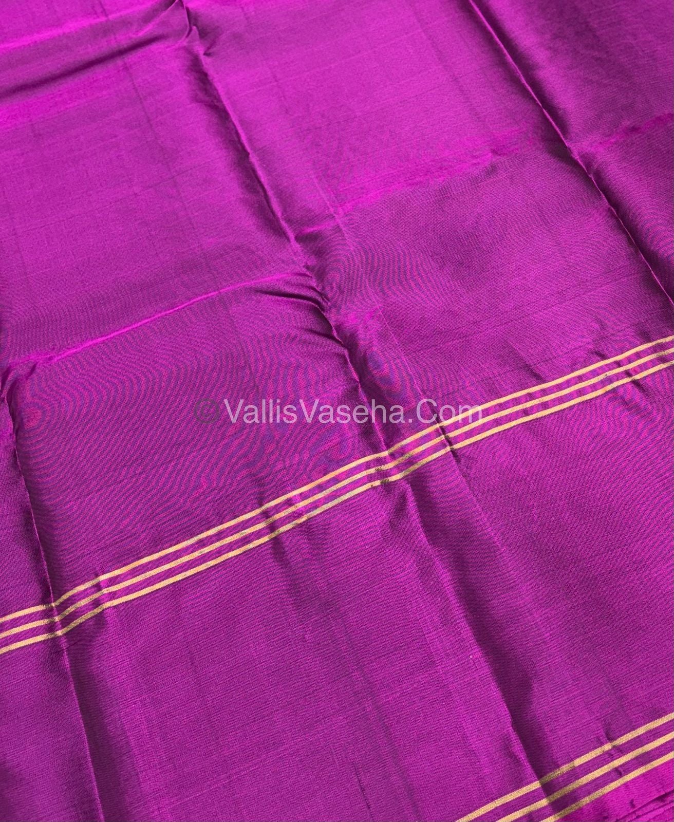 Half Mix - Pure Soft Silk Saree - Long Retta Petta Border with Butta - VVPSS050