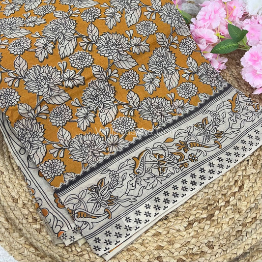 Pure Kalamkari Cotton Saree - VVPKC002