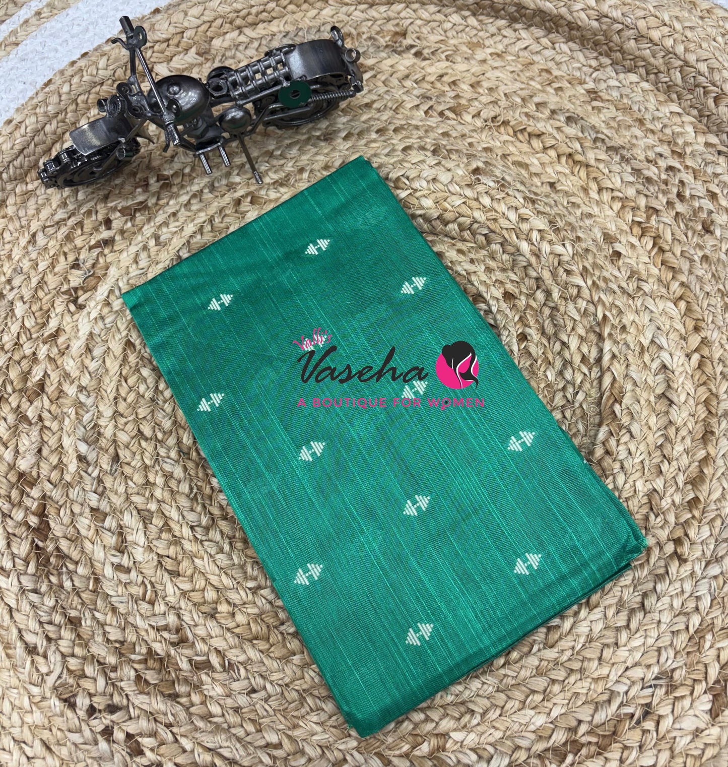 Blouse Bit - Pack Of 10pcs - Assorted - Semi Raw Silk - Thread Butta - 1 mtr - VVBB002