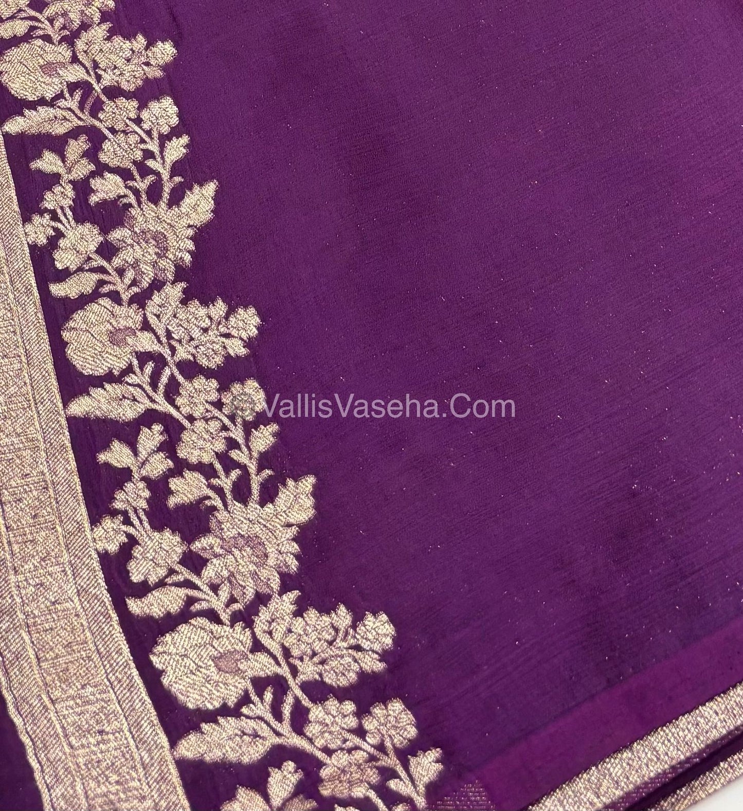 Banarasi - Heritage Silk - Semi Kathan Silk - Purple Shade - VVBHS008