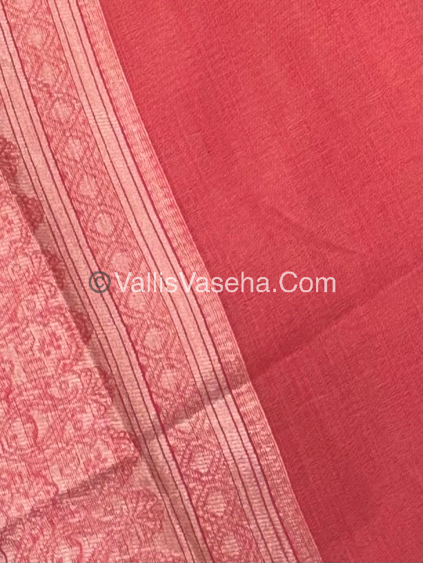 Fancy Saree - Mixed Variety - Peach Shade - VVFBS001