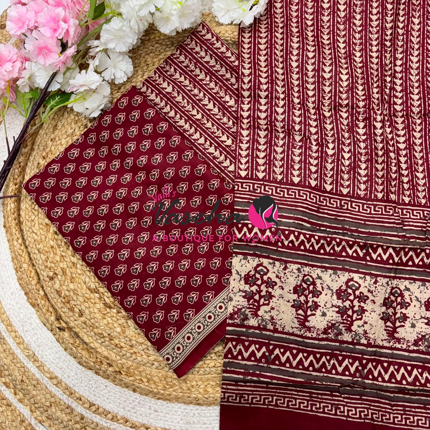 Pure Mul Mul Cotton | Unstitched Material | VVUSM079