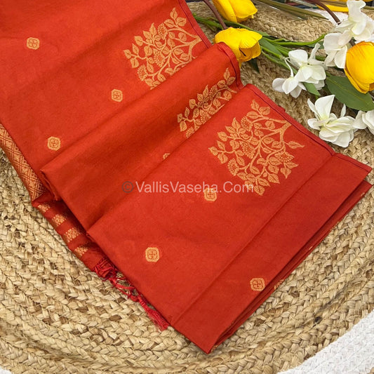 Mulberry Semi Silk - Rust Orange Shade - VVMSS002
