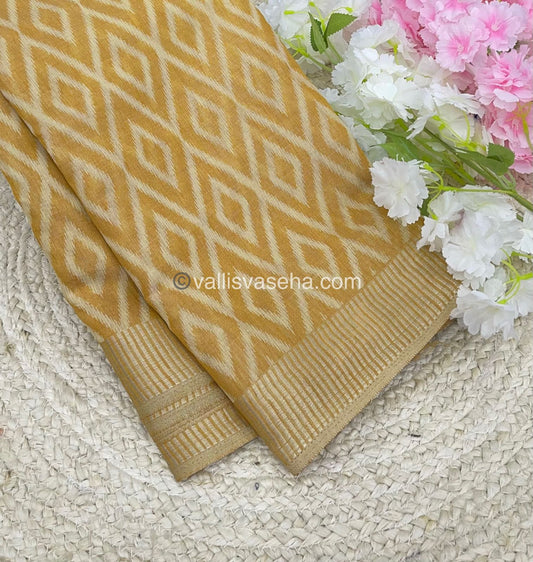 Semi Tussar Silk - Yellow Shade - VVSTS004