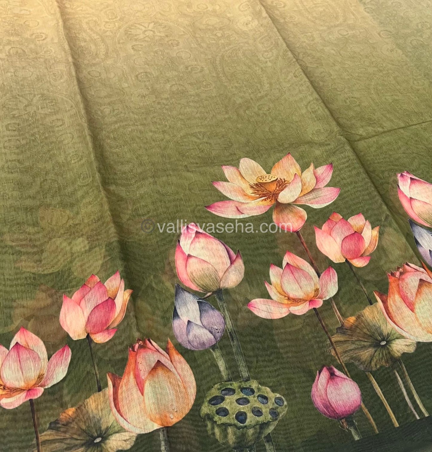 Semi Chanderi Saree - Digital Printed - VVSCD001