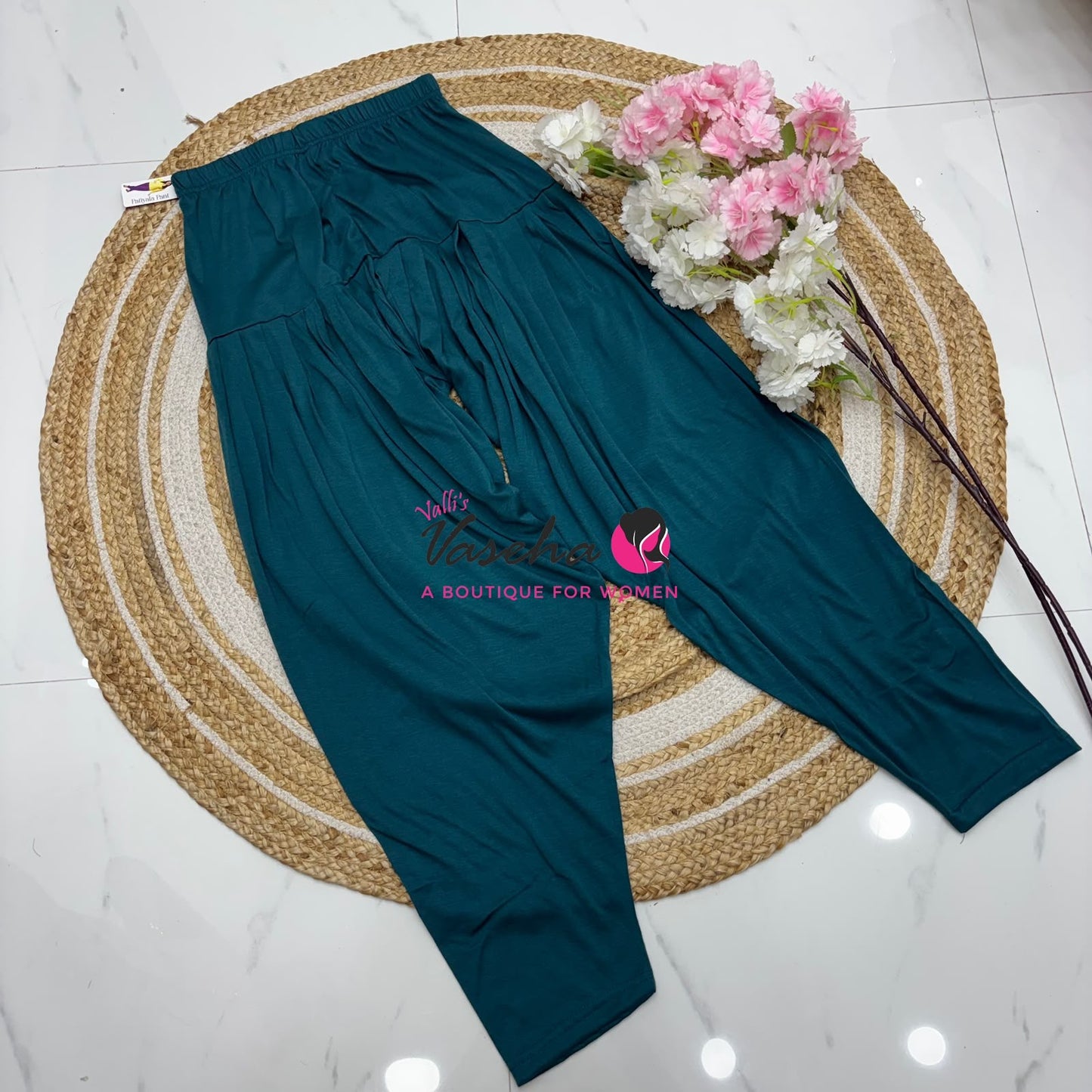Semi Patiyala - Peacock Blue Shade - VVSP001