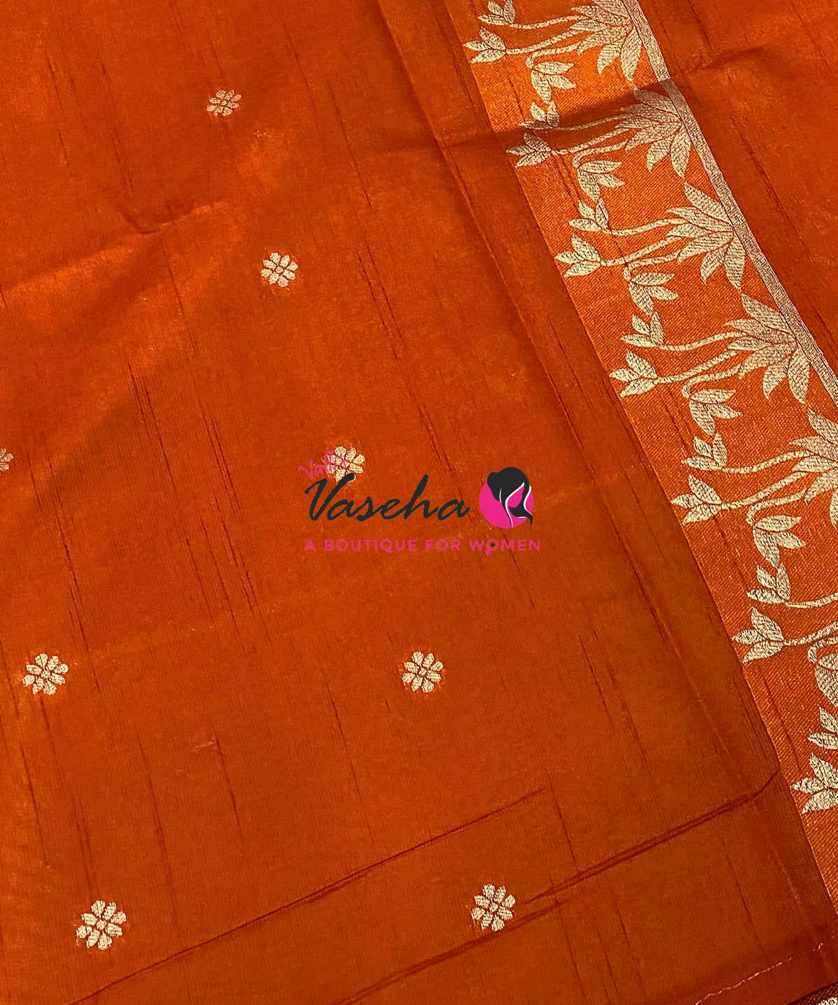 Banarasi - Heritage Meenakari Silk - Orange Shade - VVBHS013