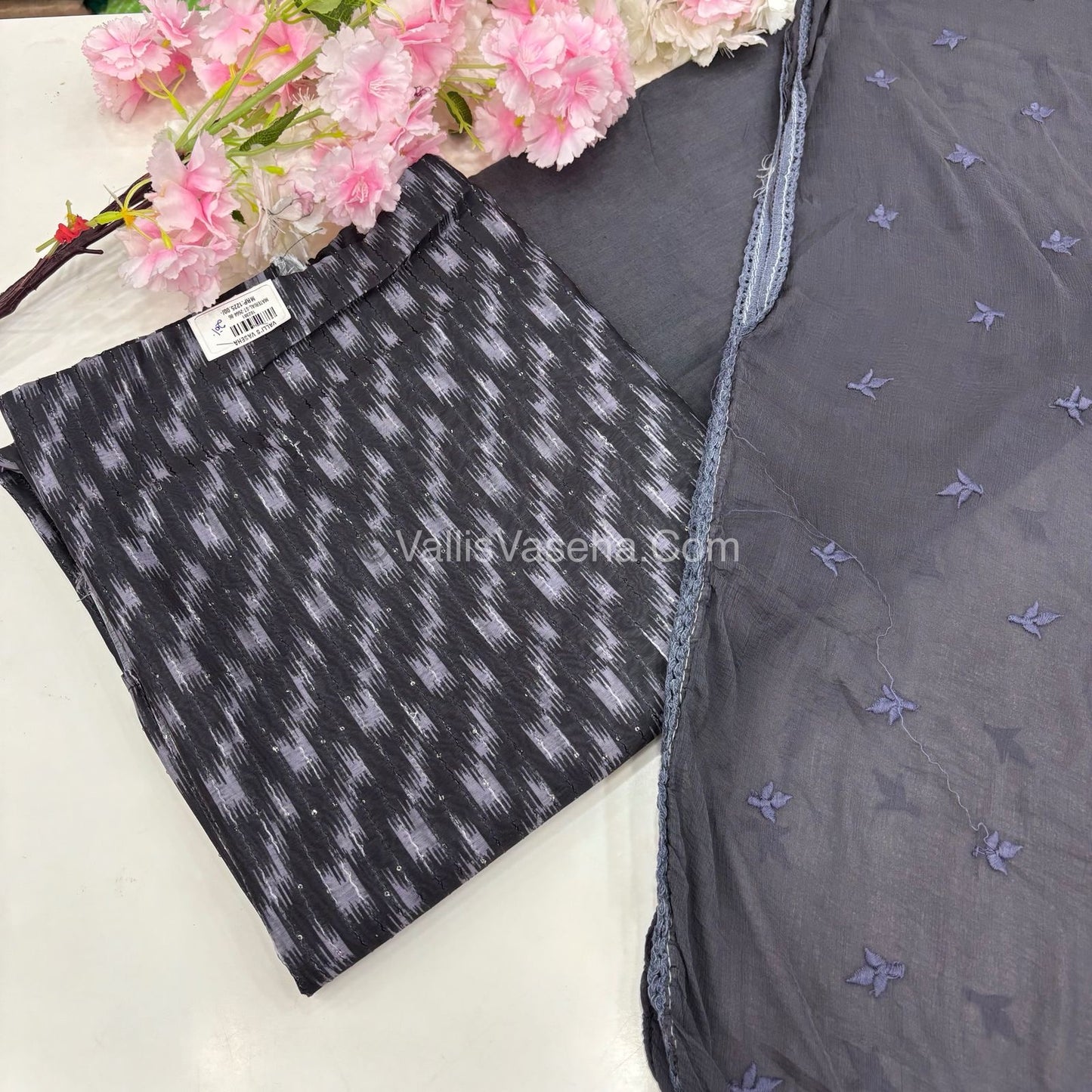 20%less - Offer Unstitched Material - Mixed Cotton Material - VVDUM002
