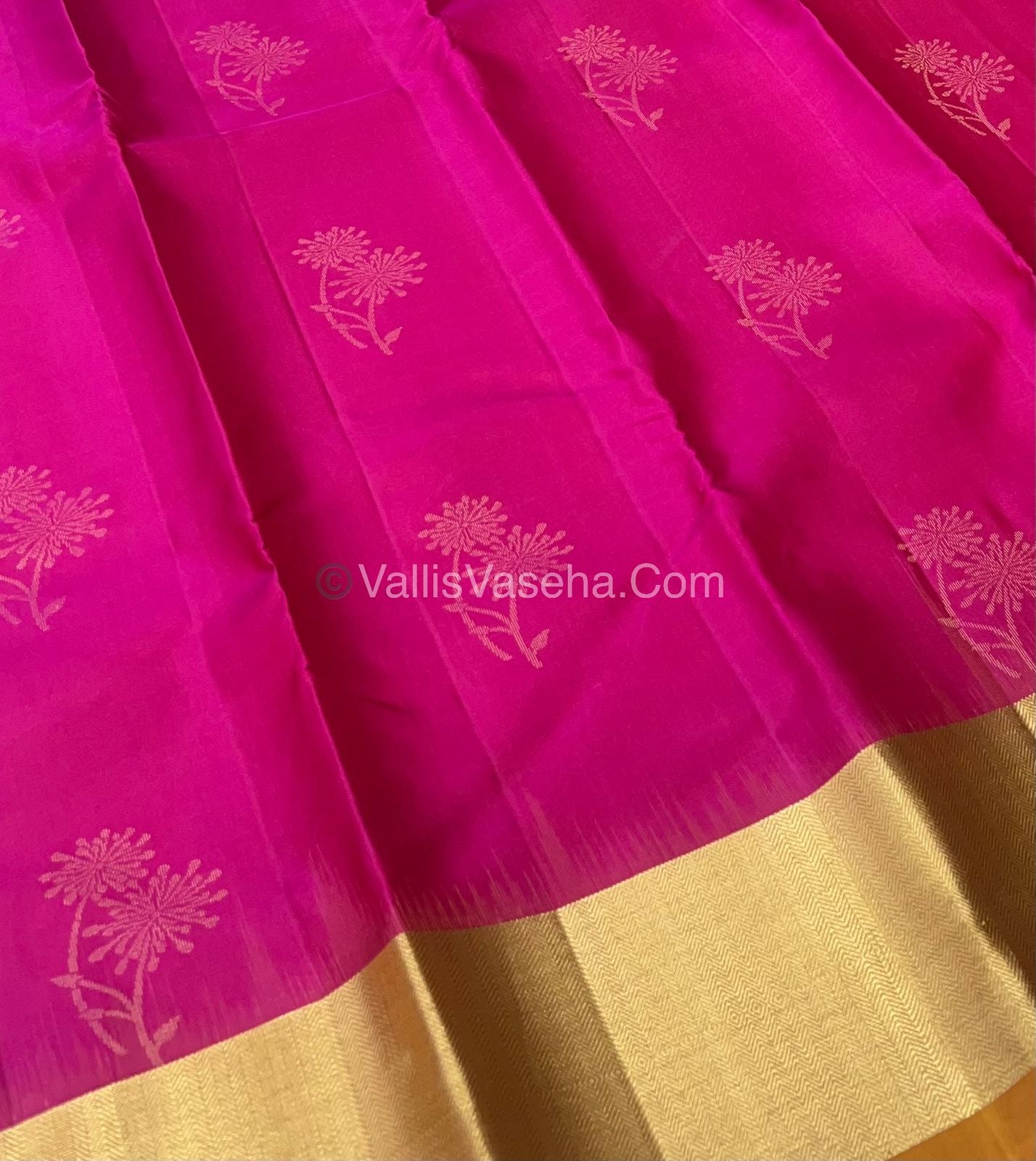 Pure Soft Silk Saree - Pink & Mustard Yellow Combo - VVPSS036