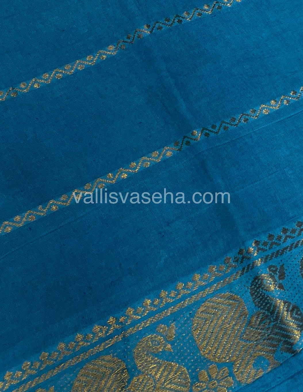 Sungudi Cotton Saree - Tamil Letters Print - VVSTP001