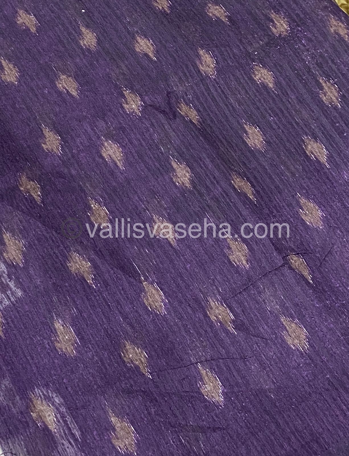 Jute Mixed Cotton Saree | VVJCS001