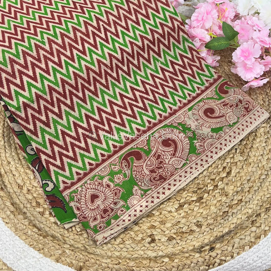 Pure Kalamkari Cotton Saree - VVPKC002