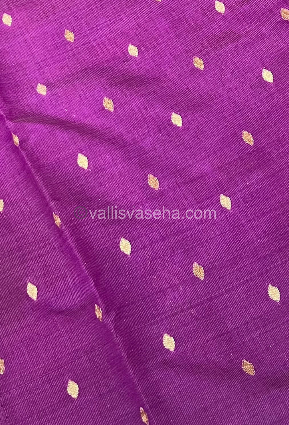 Cherry Tussar - Semi Tussar Silk - Dark Purple Shade - VVSTS009