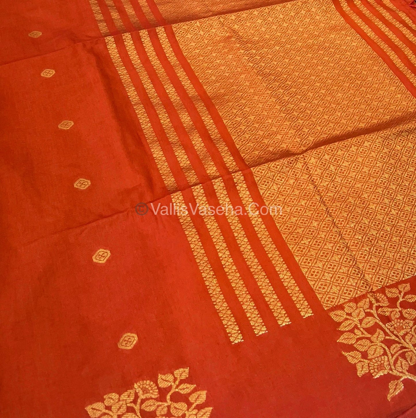 Mulberry Semi Silk - Rust Orange Shade - VVMSS002