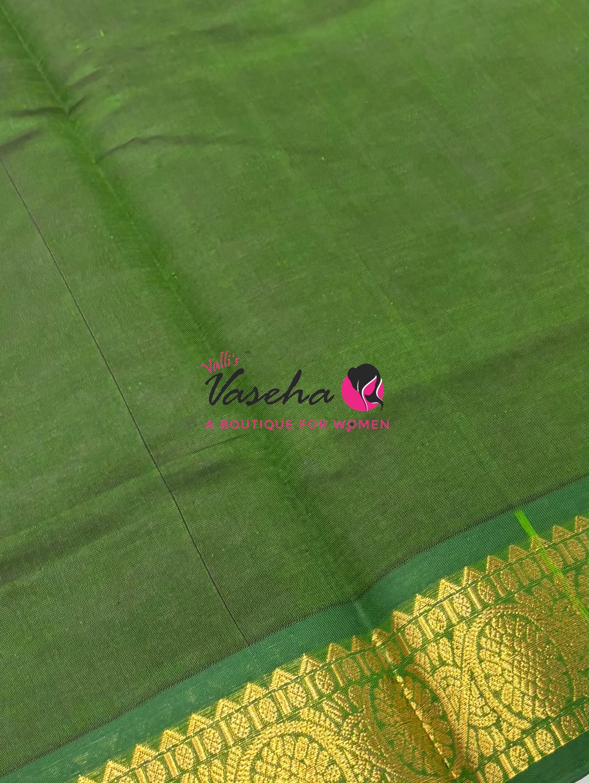 Semi Silk Cotton Saree | Double Leaf Butta Design |VVSSC016