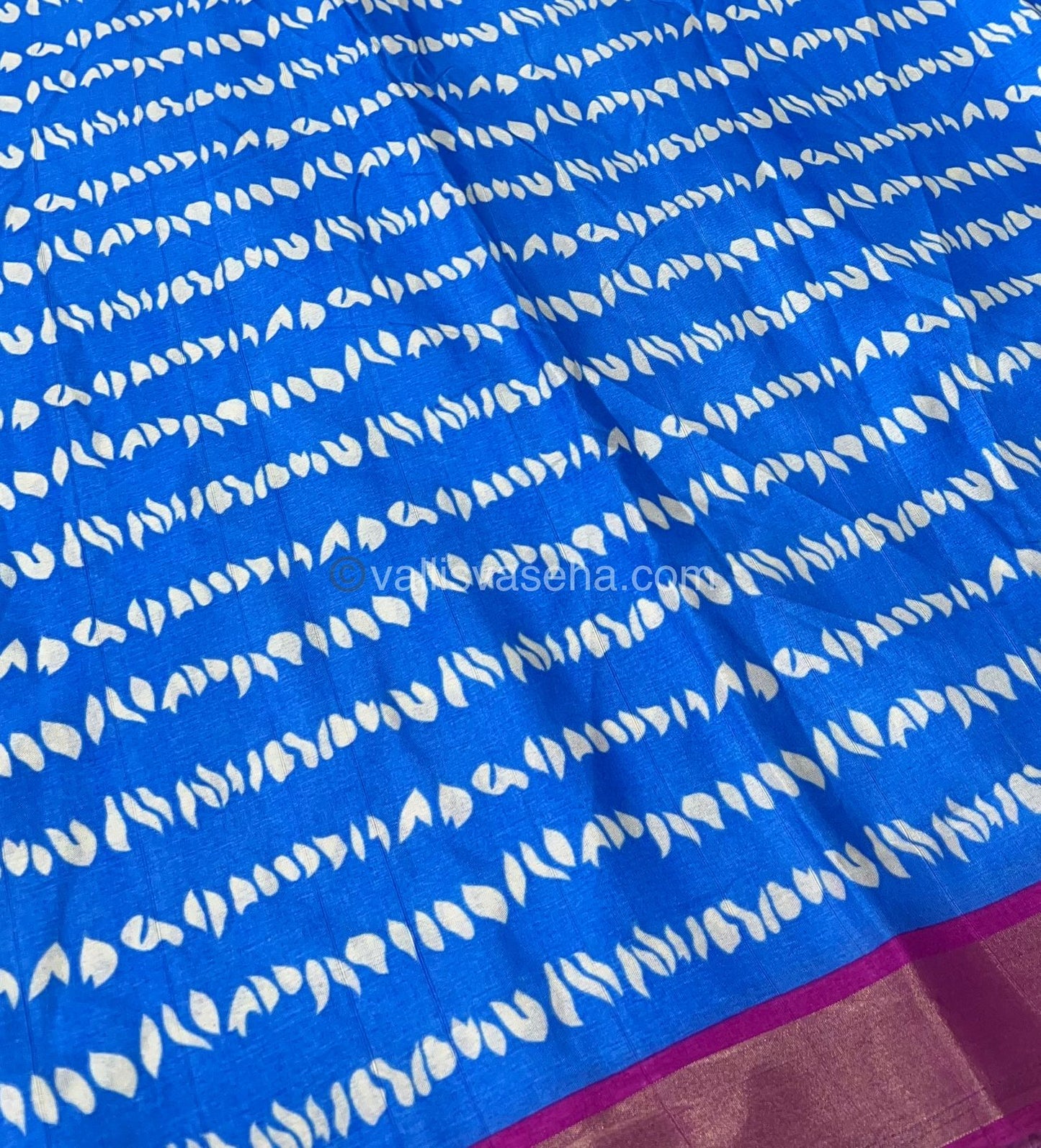 Casual Wear - Mill Print - Fancy Art Silk Tussar Saree - VVFAS002