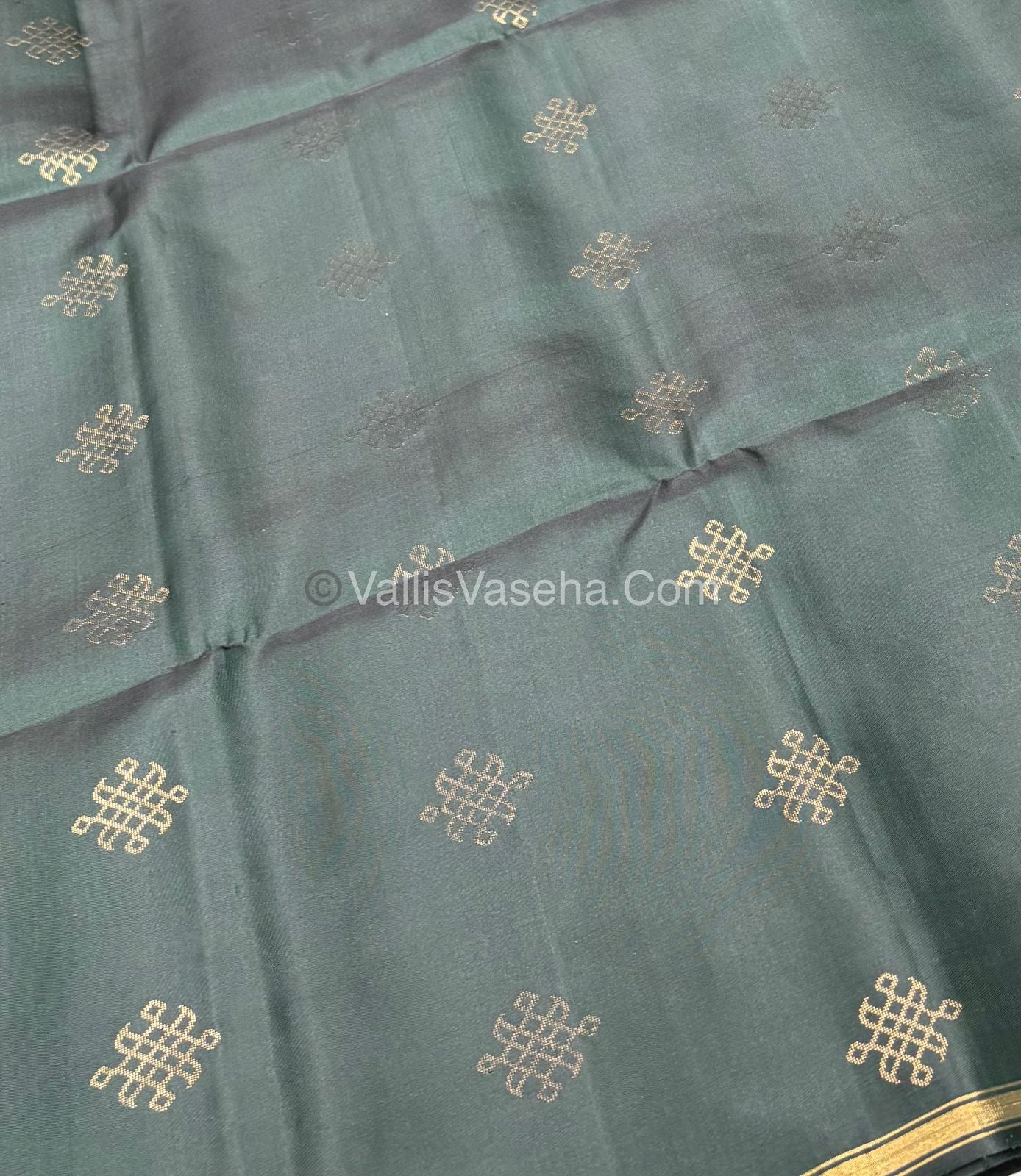 Pure Soft Silk Saree - Green Shade - VVPSS074