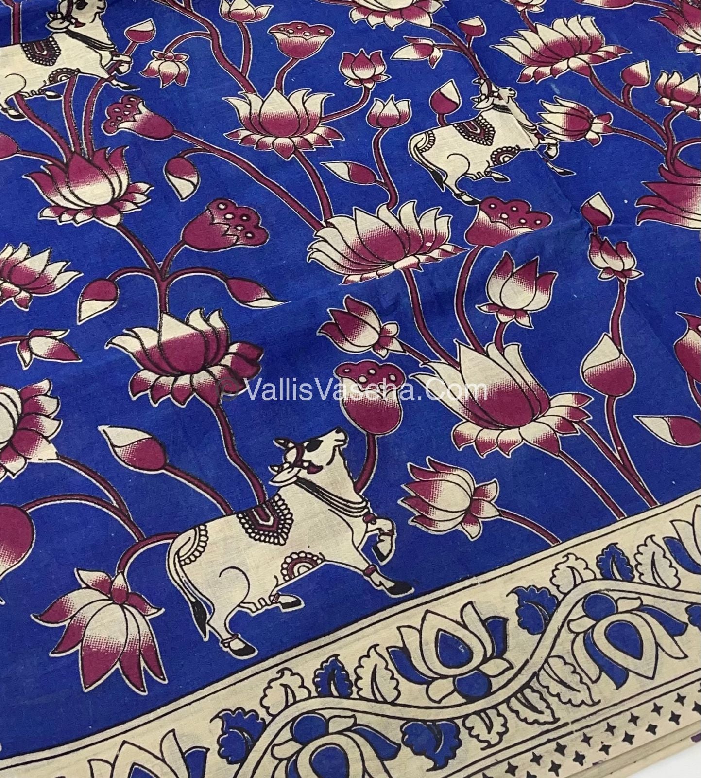 Pure Kalamkari Cotton Saree - VVPKC001