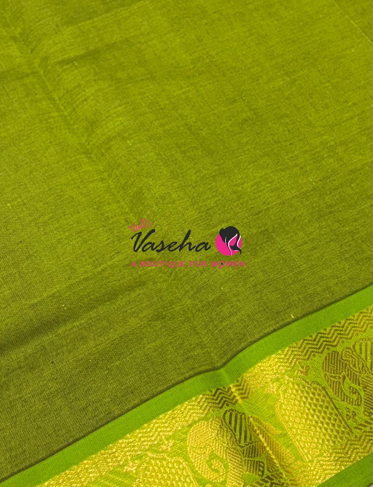 Semi Silk Cotton Saree | Small Leaf Butta Design |VVSSC010