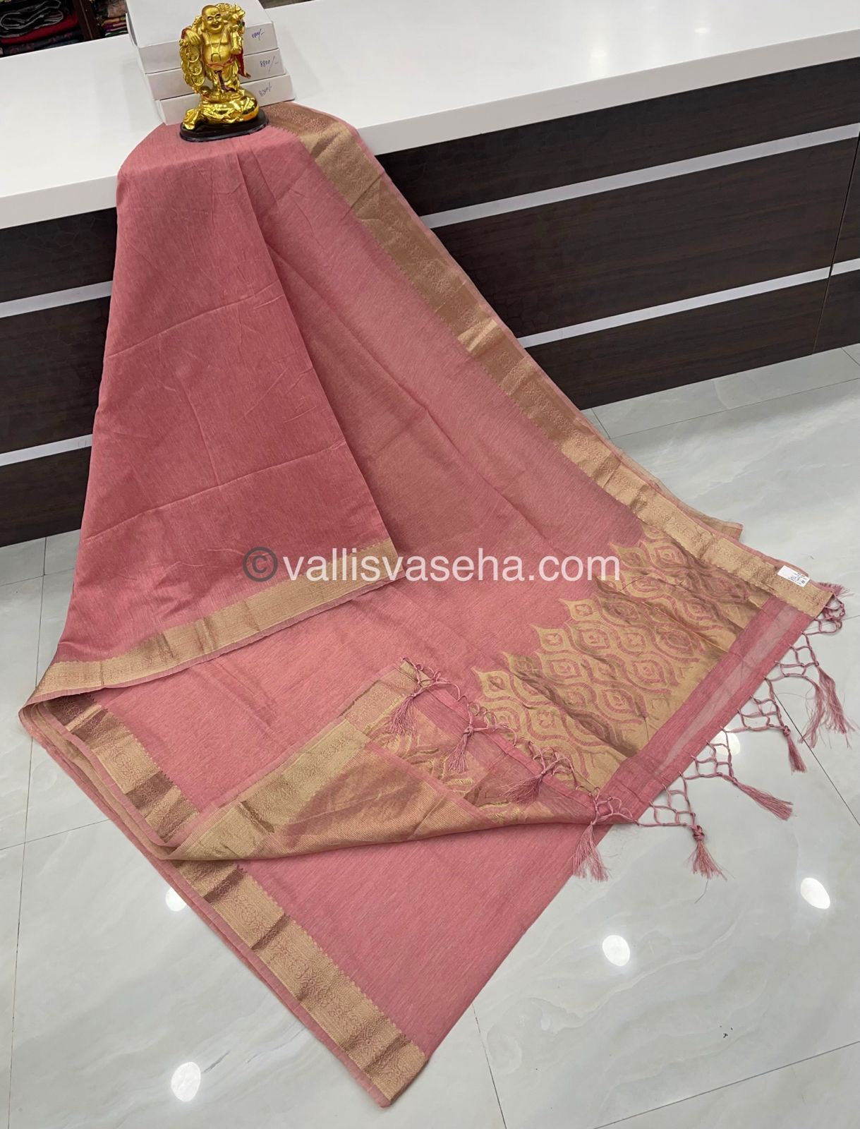 Chanderi Mixed Cotton Saree - VVCMC001