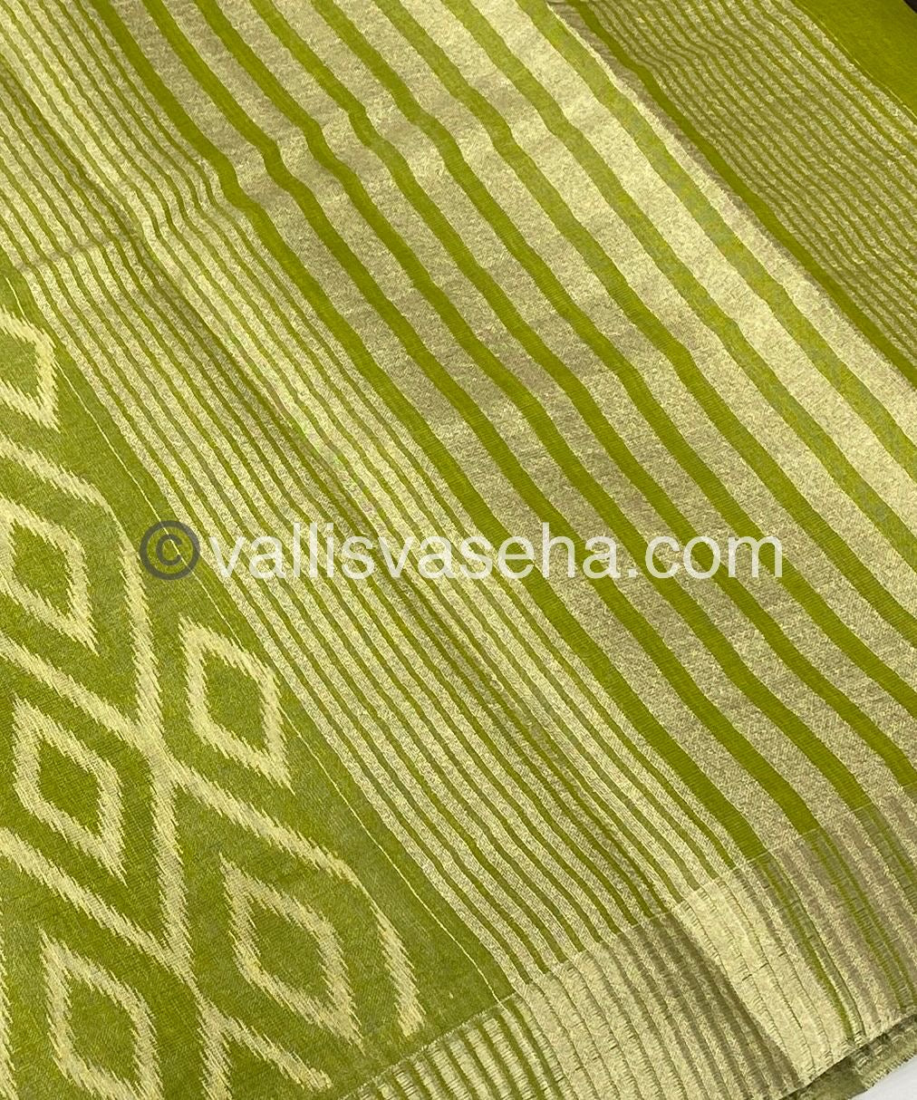 Semi Tussar Silk - Green Shade - VVSTS004
