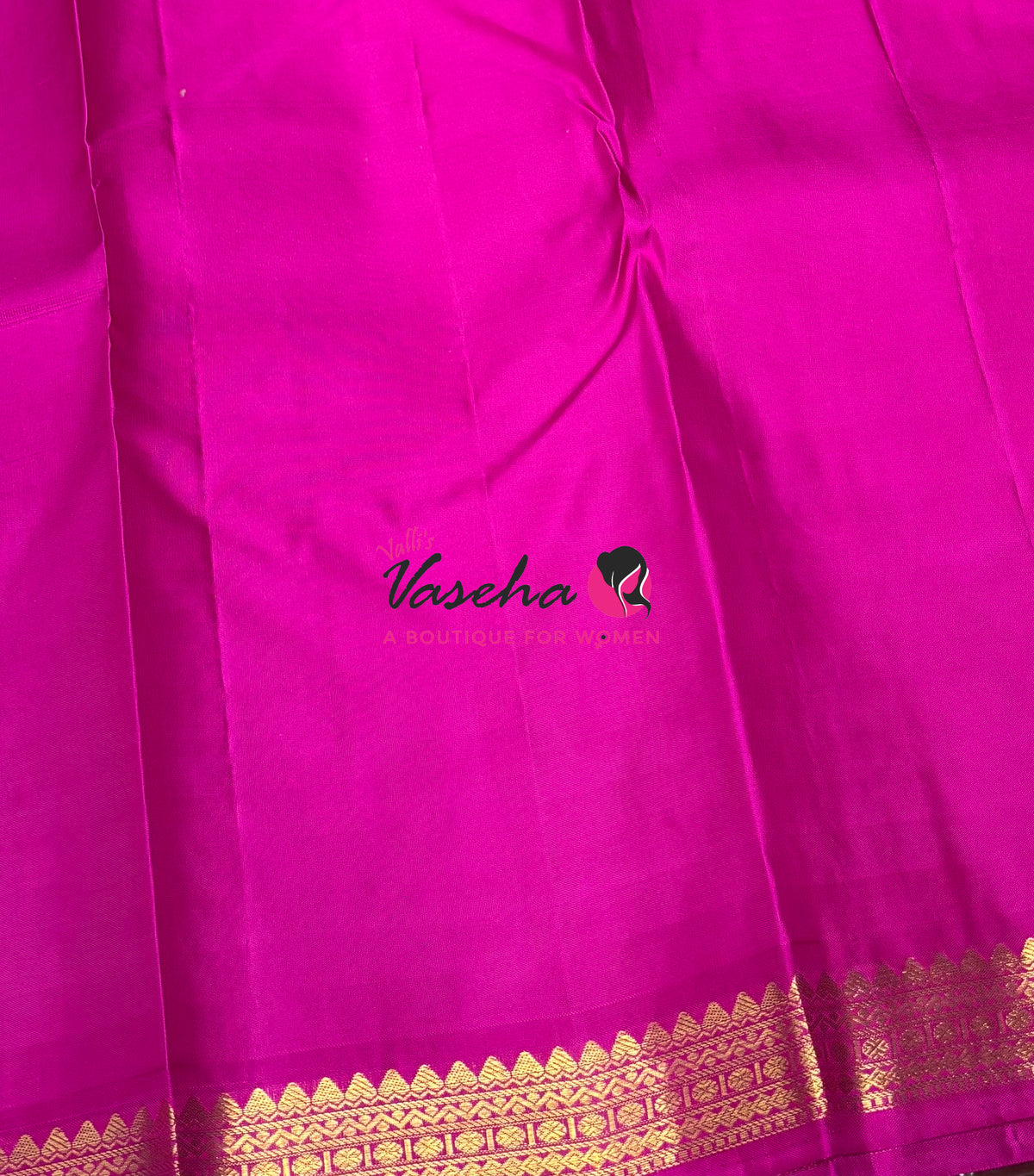 Pure Kanchipuram Silk Saree - Peach with Pink - VVPS031