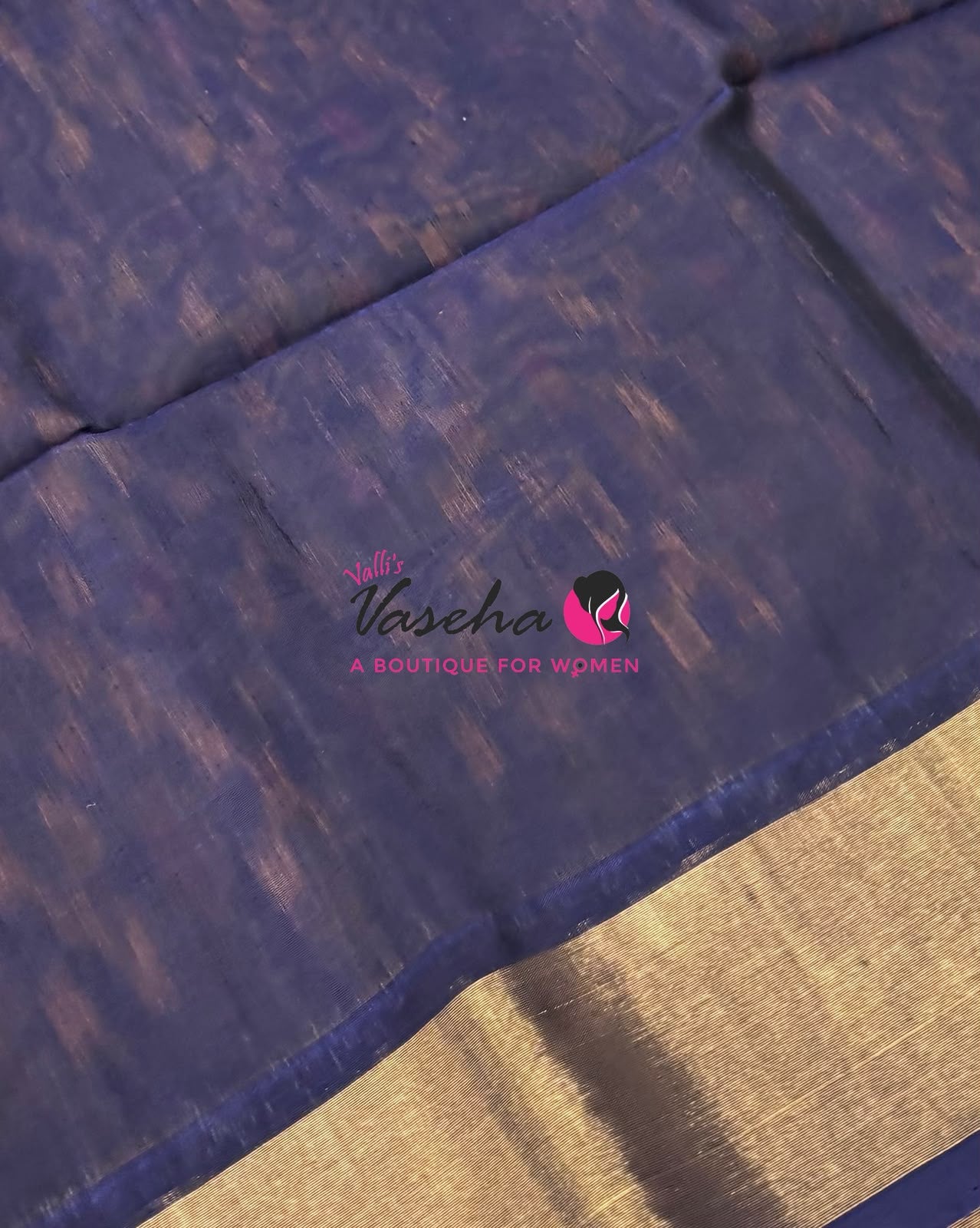 Pochampally Silk Cotton Saree - Mustard Yellow & Blue Shade - VVPPS001