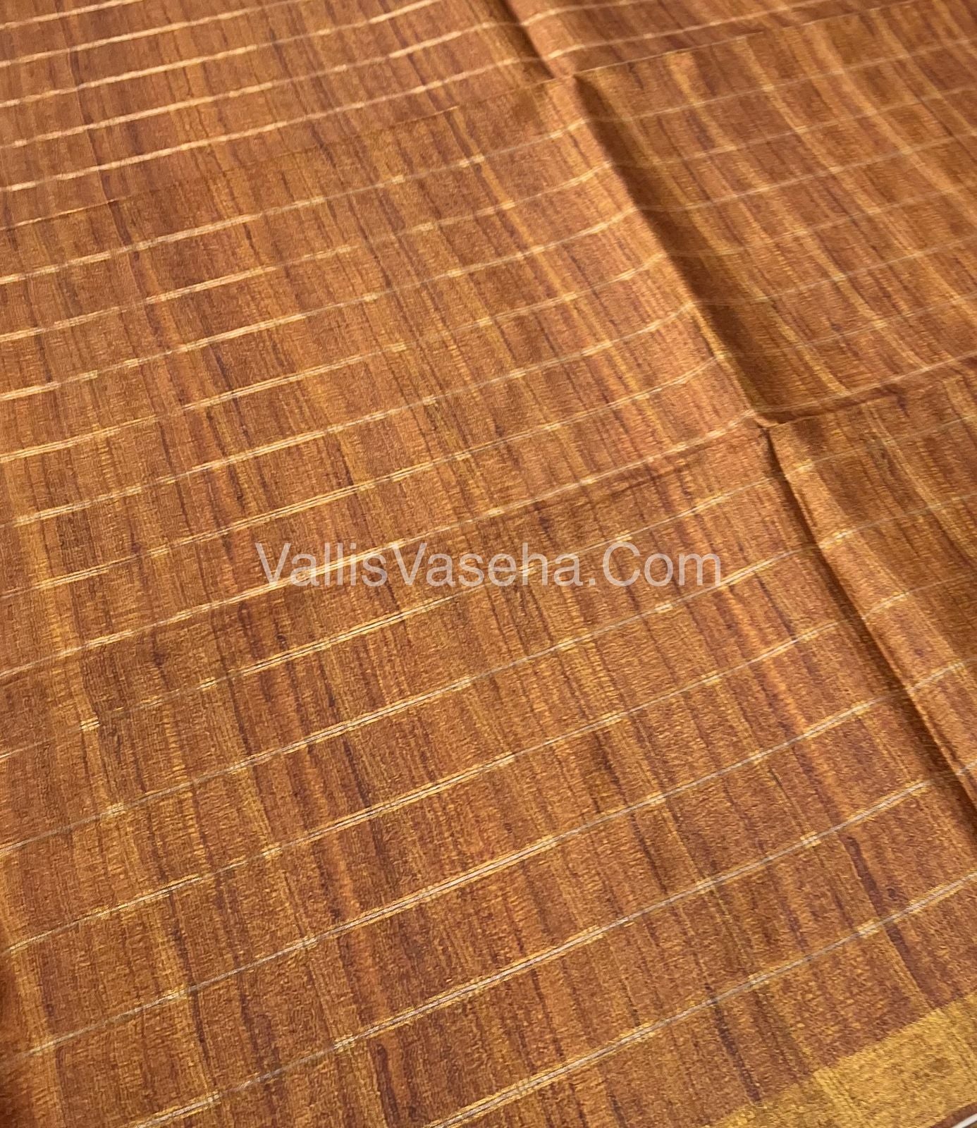 Semi Chanderi Saree - checks pattern - VVSCS004