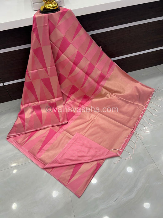 Semi Soft Silk - Pink Multi colors - VVSSS001