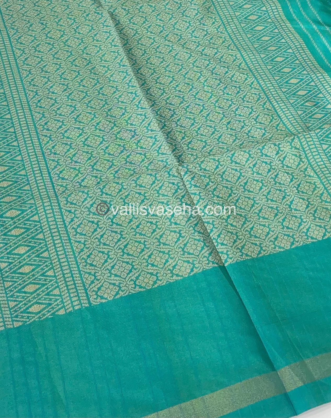 Semi Chappa Silk - Yellow & Ramar Green - VVSC002