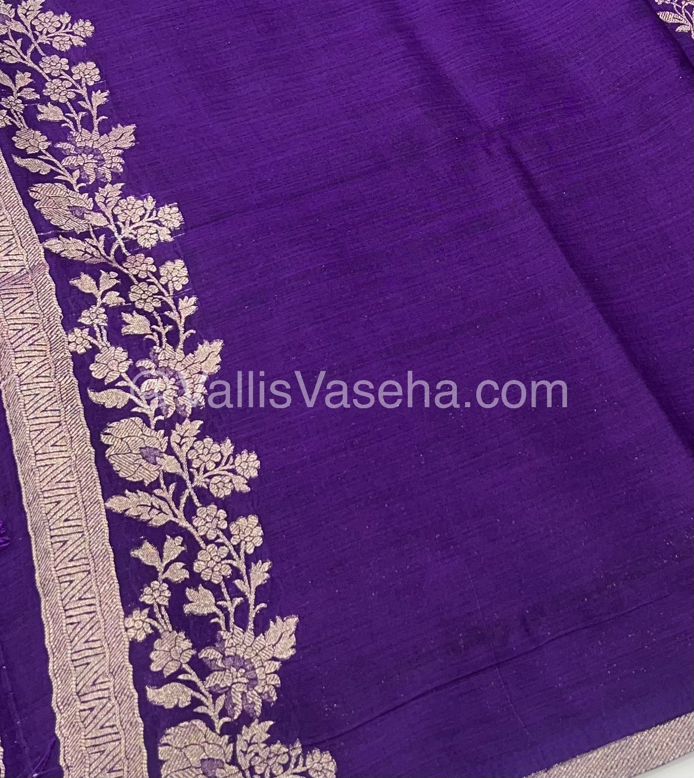 Banarasi - Heritage Silk - Semi Kathan Silk - Purple Shade - VVBHS008