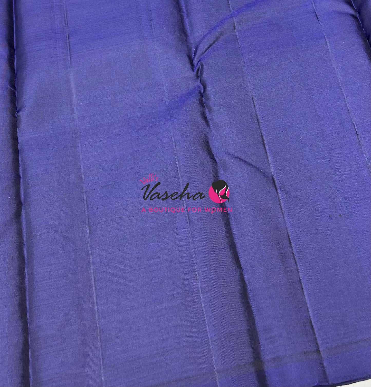Pure Kanchipuram Silk Saree - Half & Half - Grey with Blue Shade - VVPS064