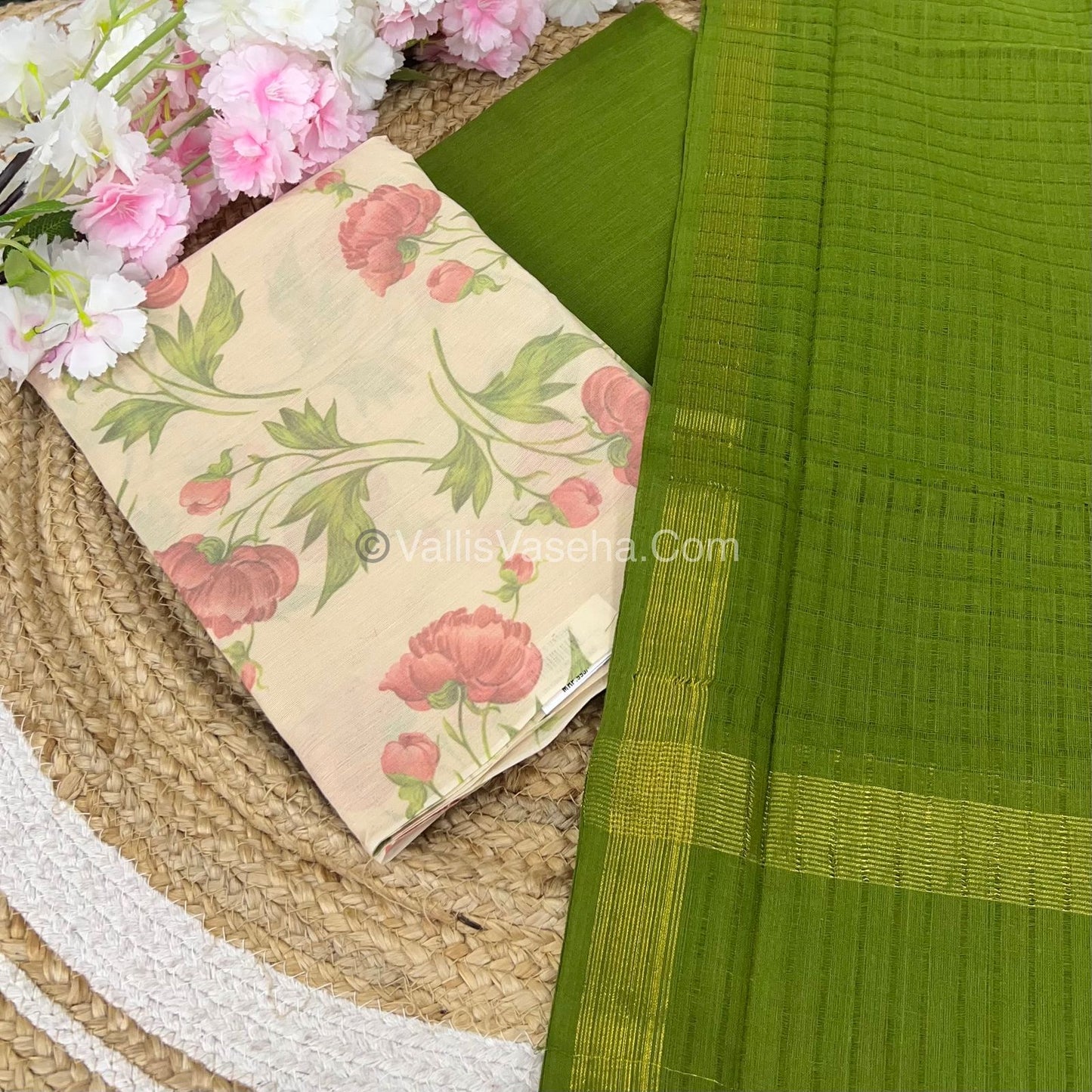 Salwar Material - Pure Cotton - Digital Print - VVUSM008