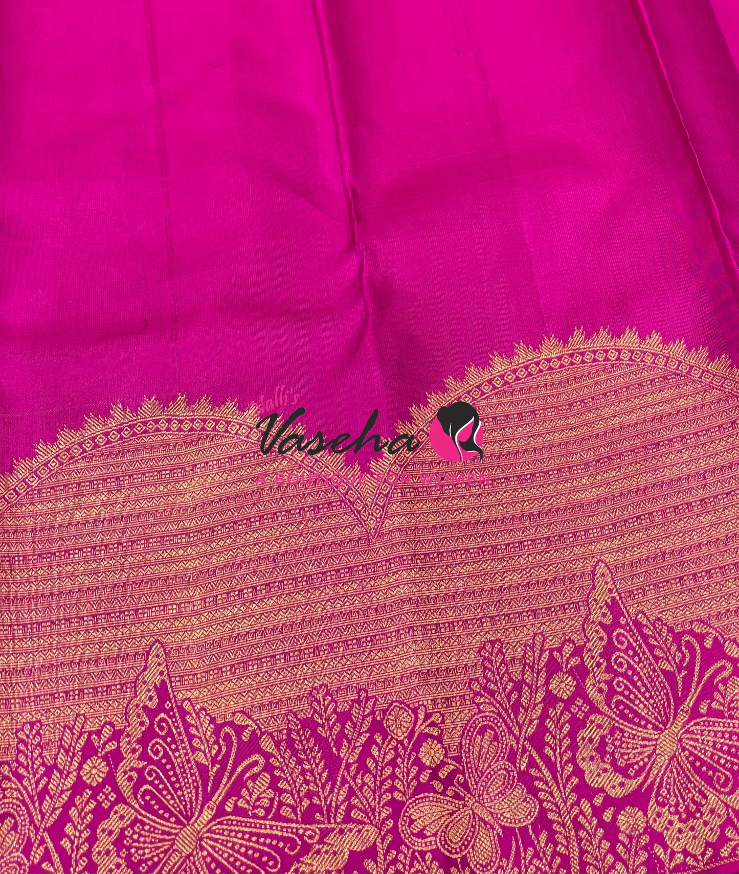 Pure Kanchipuram Silk Saree - Pink Shade - VVPS091