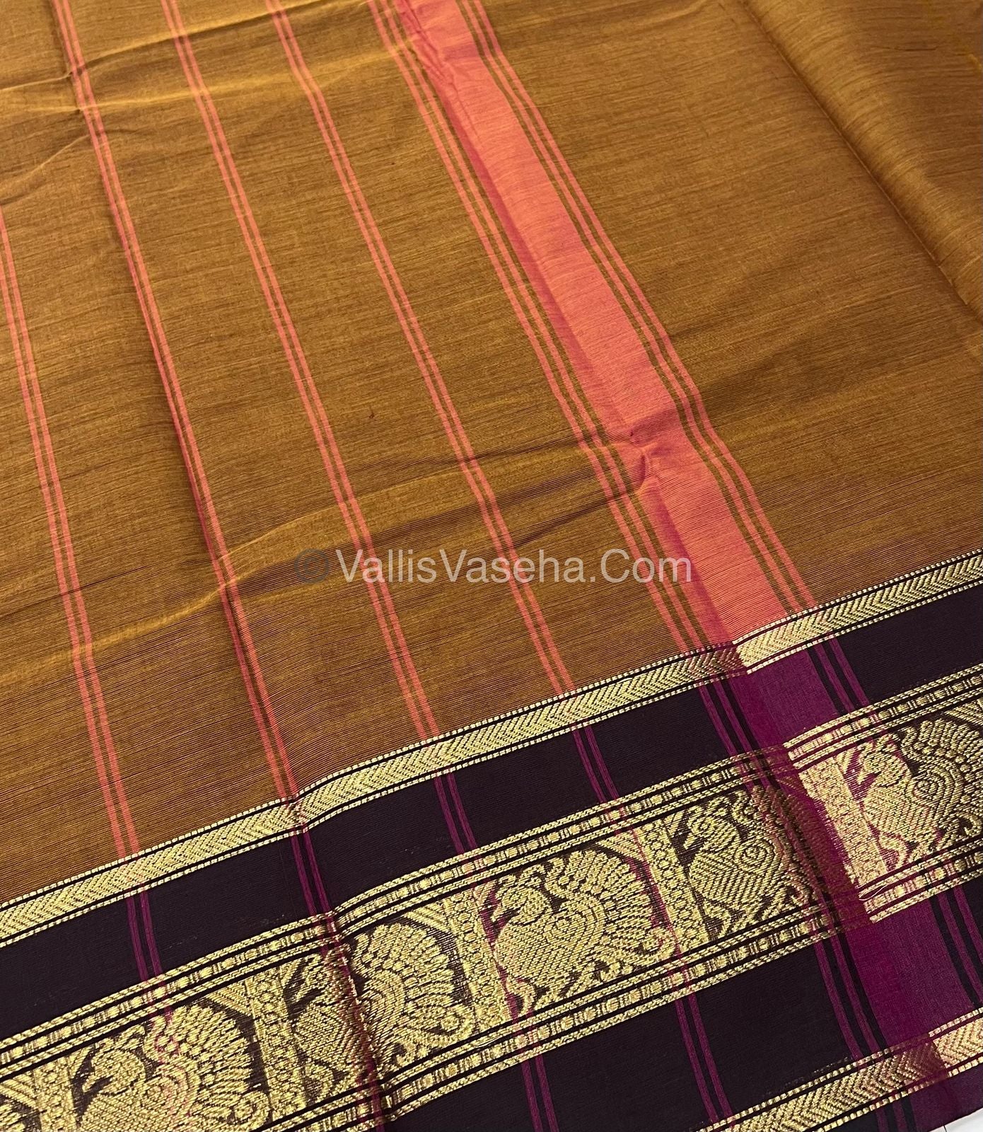 Kanchi Cotton Saree - VVKCS007y