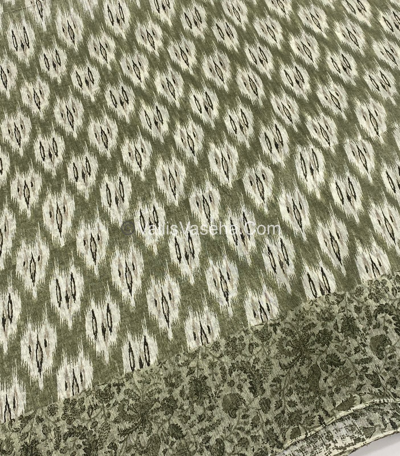 Jute Mixed Cotton Saree | VVJCS001