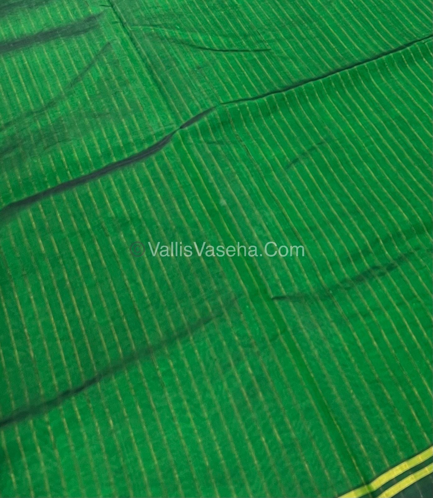 Pure Silk Cotton Sarees - Green Shade - VVPSC003