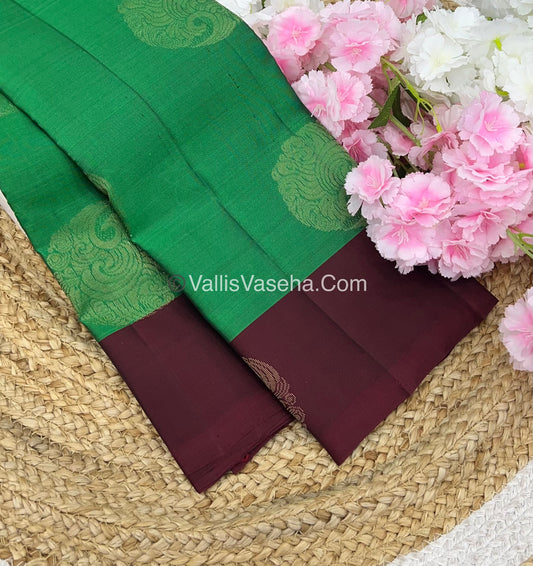 Half Mix - Pure Soft Silk Saree - VVPSS030