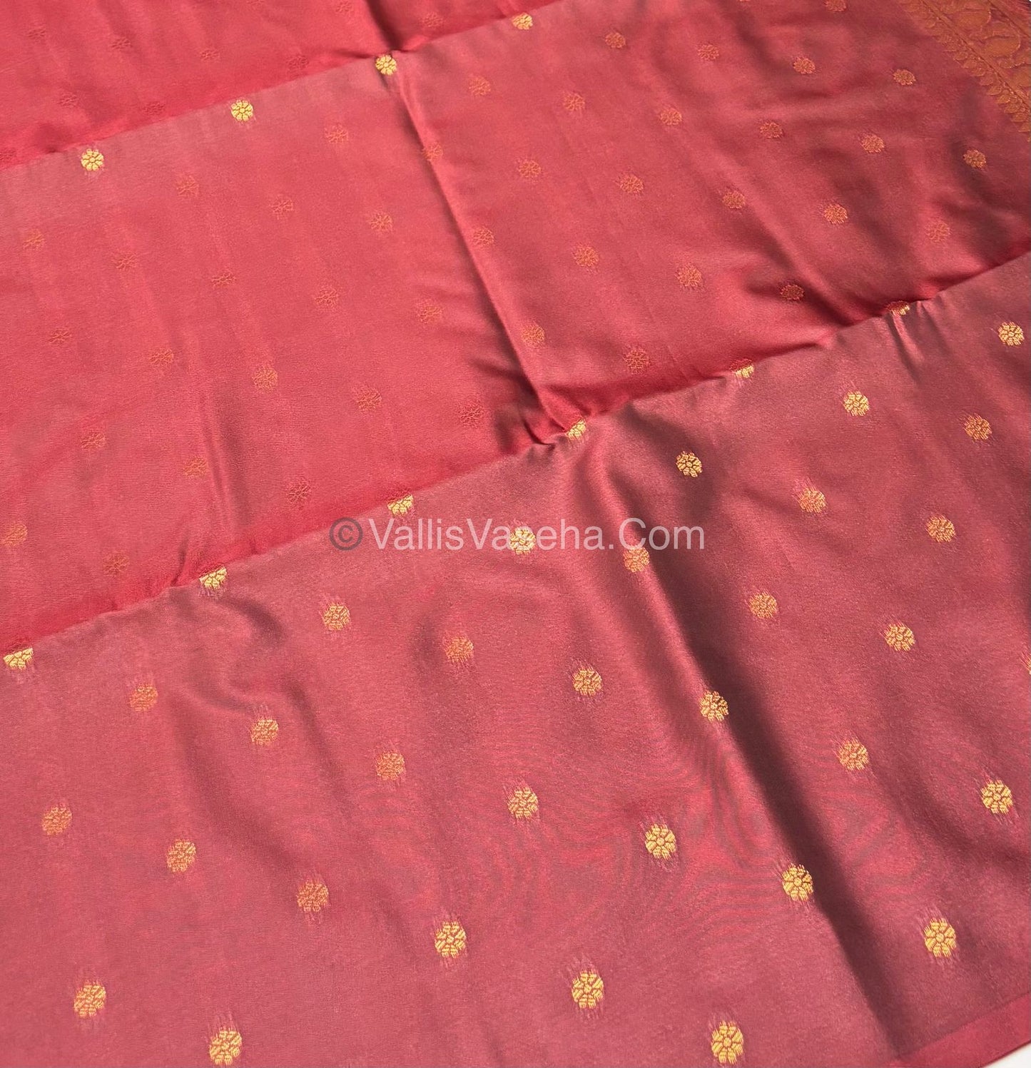 Semi Soft Silk - Borderless - Contemporary Design - Wine Shade -VVSSS012