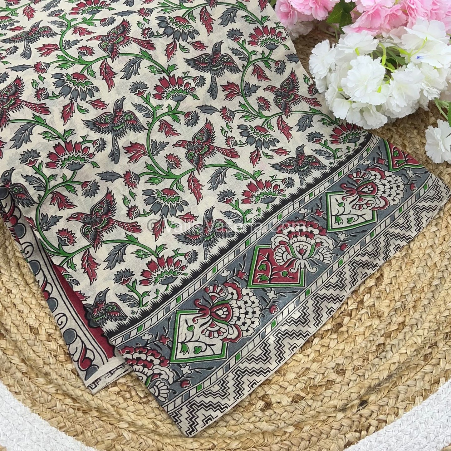 Pure Kalamkari Cotton Saree - VVPKC002