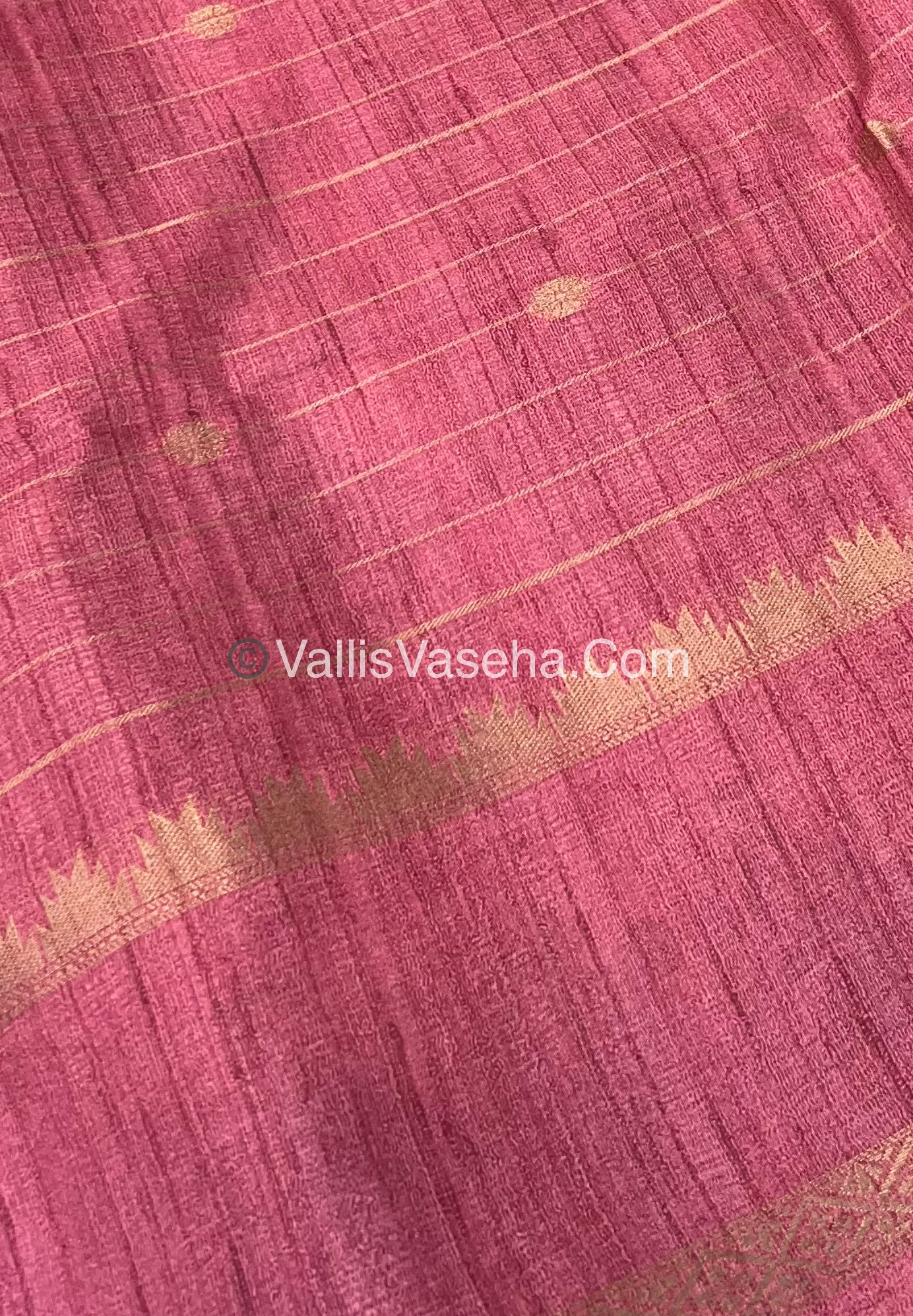 Semi Chanderi Saree - checks pattern - VVSCS004